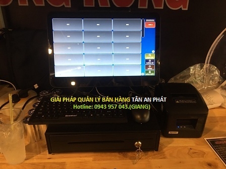 Quán cơm xéo Ninh Bình lắp máy tính tiền giá rẻ uy tín