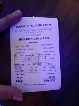 Chuyên máy tính tiền cho Quán Karaoke tại Bình Thuận giá rẻ