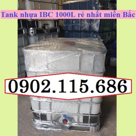 Tank IBC mới, tank IBC 1000l mới, tank nhựa mới giá rẻ, tank đựng hóa chất loại mới, tank IBC mới tạ