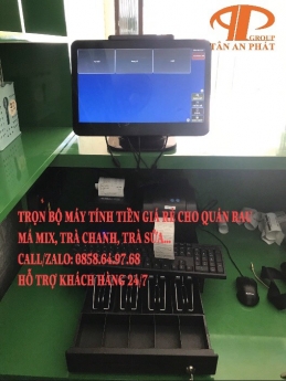 Bán máy tính tiền giá rẻ cho quán Rau má mix tại Huế 