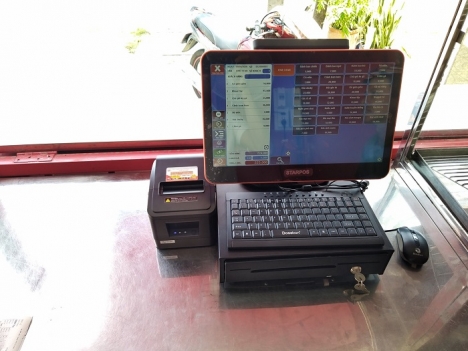 Cung cấp Bộ máy tính tiền cho quán ăn vặt giá rẻ tại Sài Gòn