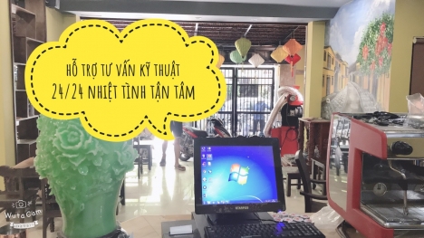 Bán máy tính tiền giá rẻ tại Kiên Giang cho quán coffee sân vườn