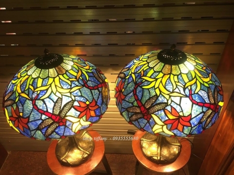 Hàng đẹp mới về đèn tiffany hoạ tiết hoa