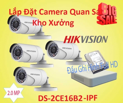 Trọn bộ 4 camera quan sát thân hồng ngoại Hikvision giá rẽ cần thiết cho bạn