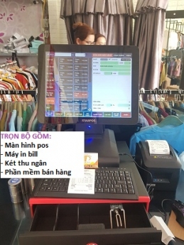 Bộ máy tính tiền giá rẻ cho shop thời trang tại Vĩnh Long