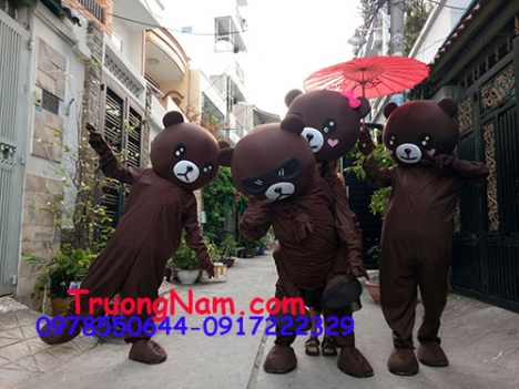Mascot gấu lầy Tik Tok