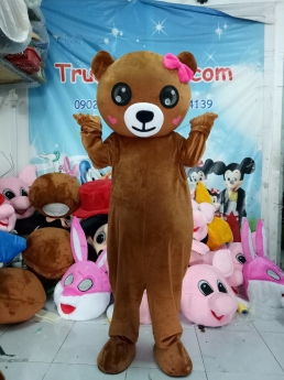 Mascot gấu lầy Tik Tok