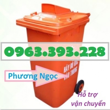 Thùng rác nhựa 240L nắp hở, thùng rác 240 Lít nhựa HDPE, thùng rác nắp hở
