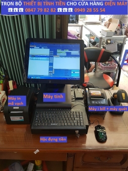 Bộ máy tính tiền cảm ứng cho cửa hàng trang trí nội thất tại Kiên Giang
