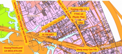 Đất 100% thổ cư, 3 mặt tiền, dt 9x28, tại Phước Thái, Long Thành.Bán gấp, giá đầu tư