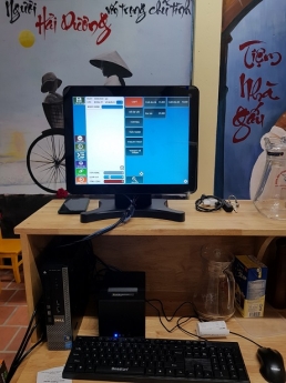 Bán combo trọn bộ máy tính tiền cảm ứng cho quán café ở Hà Nội