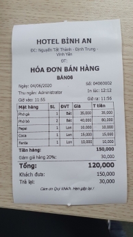 Nơi cung cấp máy tính tiền giá rẻ cho Khách Sạn tại Bình Thuận