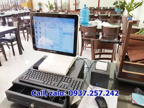 Lắp đặt máy tính tiền cho quán nhậu, nhà hàng tại Hà Nội