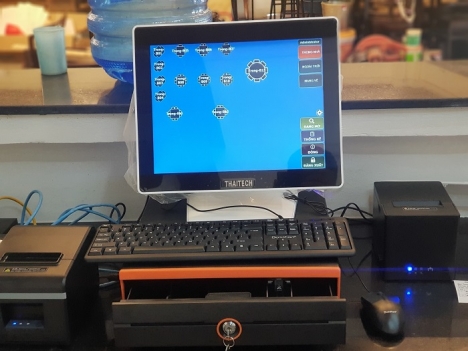 Combo máy tính tiền giá rẻ quán Mỳ cay tại Quy Nhơn