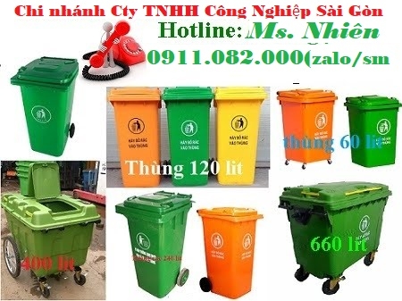 Nơi bán thùng rác 120 lít 240 lít giá rẻ tại hậu giang- thùng rác công cộng- lh 0911082000