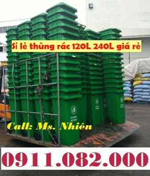 Nơi bán thùng rác 120 lít 240 lít giá rẻ tại hậu giang- thùng rác công cộng- lh 0911082000