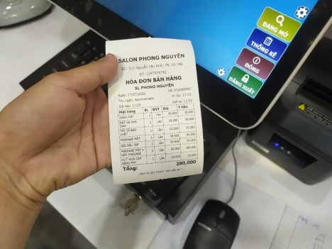 Máy tính tiền cho SaLon tại Bình Thuận giá rẻ