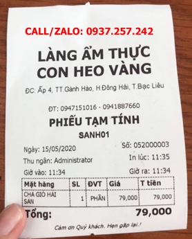 Lắp đặt máy tính tiền giá rẻ cho quán ăn, nhà hàng tại Hà Nội