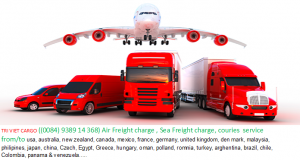 Nhận   vận  chuyển  container, đường  hàng không, đường  biển