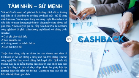 Lộ trình tăng trưởng Cashback- dự án Cashback - Token Cash