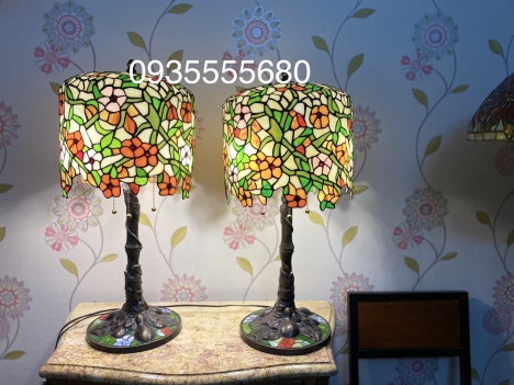 Giao lưu đôi đèn tiffany hoa rủ hàng mỹ
