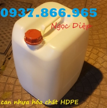 Can hóa chất HDPE 30 lít, can nhựa dày hóa chất 30 lít