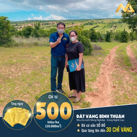 Bán đất vườn Bình Thuận giá rẻ từ 50 nghìn/m2, sổ đỏ riêng, công chứng ngay, gần khu du lịch Safari