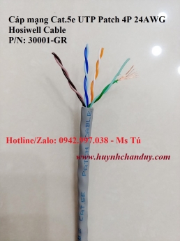 Cáp mạng Cat.5e (UTP, FTP, SFTP, Patch Cable), 305m/cuộn - Hosiwell Cable