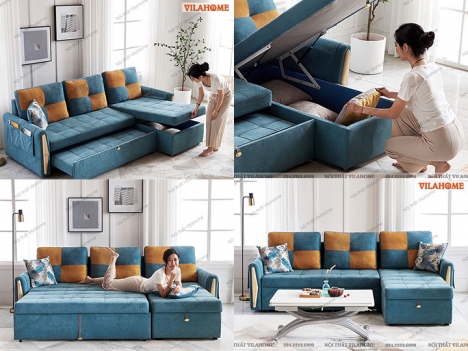 Tổng hợp hình ảnh mẫu sofa giường nhập khẩu đẹp, giá rẻ