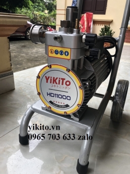 Nơi bán máy phun sơn nước, phun được sơn sắt thép, sơn kết cấu Yikito Nhật bản HD11000 siêu chất.