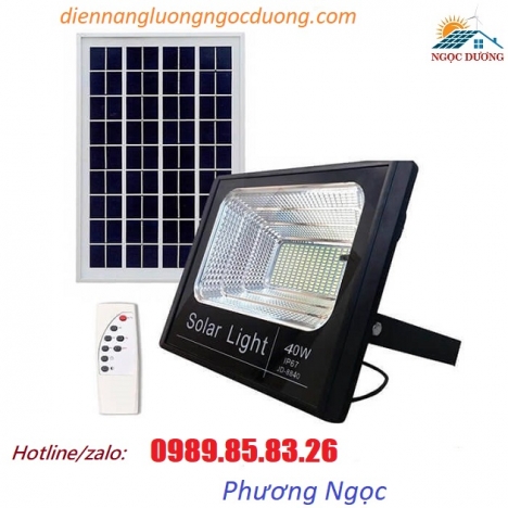 Đèn LED pha năng lượng mặt trời 40W, đèn pha năng lượng mặt trời công suất 40W