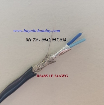 P/N: 94851B-24 - Cáp tín hiệu truyền thông công nghiệp RS485 1P 24AWG, 500m/cuộn, Hosiwell Cable