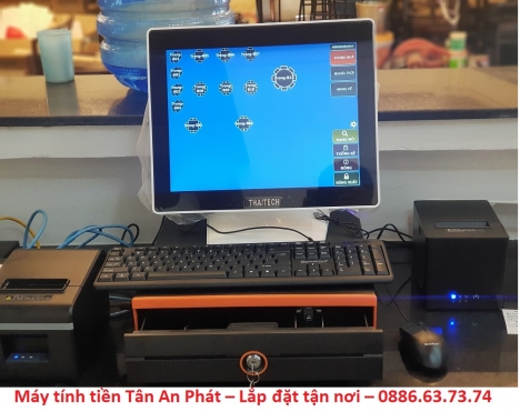 Lắp máy tính tiền giá rẻ cho quán ăn tại Phan Thiết