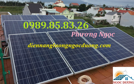 Hệ thống điện năng lượng mặt trời hòa lưới 10KW 3 pha, combo điện mặt trời mái nhà
