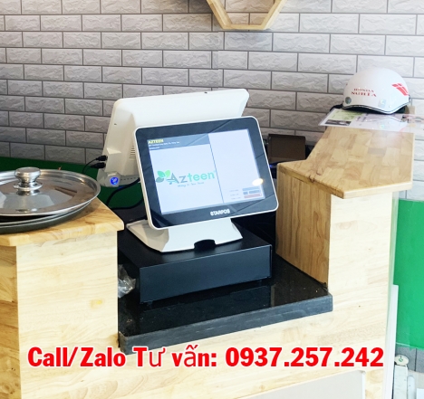 Lắp đặt máy tính tiền cho Quán TRÀ CHANH - TRÀ SỮA tại Hà Nội, Bắc Ninh