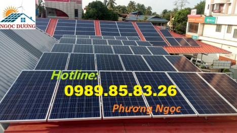 Hệ thống điện năng lượng mặt trời hòa lưới 8,75 kW 03 pha, hệ thống điện mặt trời giá tốt