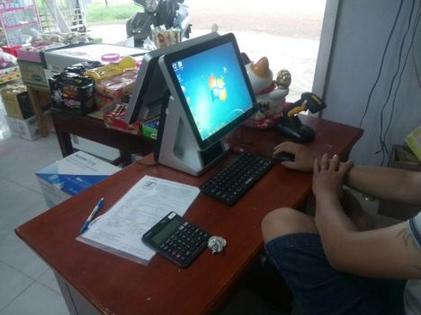 Bán máy tính tiền  cho shop sữa tại An Giang giá rẻ