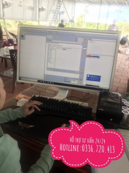 Combo máy tính tiền cho các quán trà sữa hong kong ở Kiên Giang