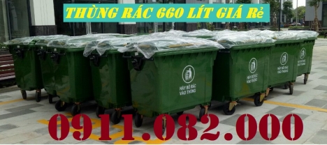 Thanh lý thùng rác 120 lít 240 lít giá rẻ tại sóc trăng- thùng rác màu xanh hàng mới 100%- lh 091108