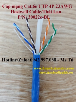 Cáp mạng LAN Cat.6e UTP 4P 23AWG, 305m/cuộn - P/N: 30022e-BL