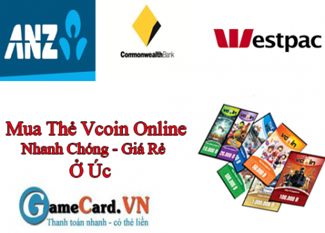 Mua thẻ Vcoin Online nhanh chóng - tiết kiệm ở Úc