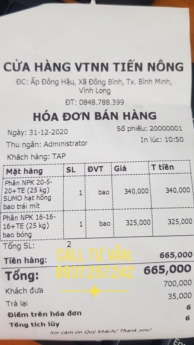 Lắp đặt máy tính tiền cho cửa hàng vật tư nông nghiệp tại Vũng Tàu