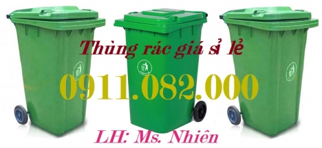 Thùng rác nhựa chuyên sỉ giá rẻ- Thùng rác 120 lít 240 lít 660 lít- lh 0911082000