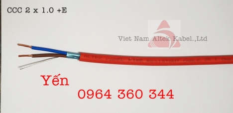 Altek Kabel Cáp chống cháy chống nhiễu 1Pair 1.0mm2, 1.5mm2, 2.5mm2