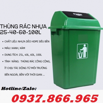 Chuyên cung cấp thùng rác nhựa HDPE, thùng rác ngoài trời, thùng rác công cộng