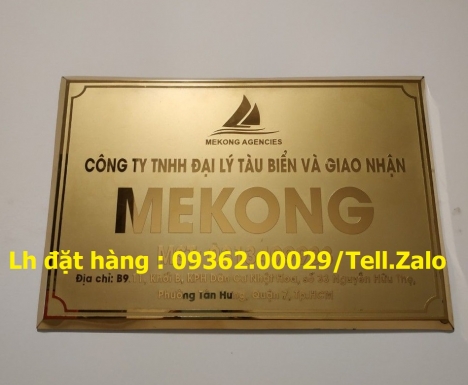Biển công ty mica, đồng, inox sản xuất tại Hà Nội