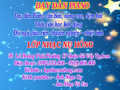 Trung tâm dạy đàn piano tại TP. Hồ Chí Minh