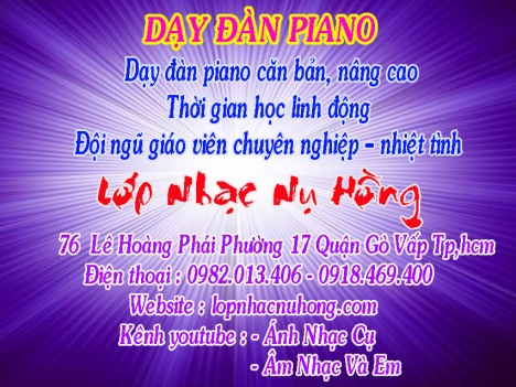 Trung tâm dạy đàn piano tại TP. Hồ Chí Minh