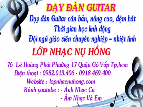 Học đánh đàn guitar tại quận Gò Vấp