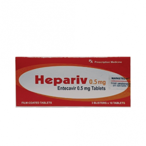 Thuốc Hepariv 0,5mg (Hộp 30 viên)
